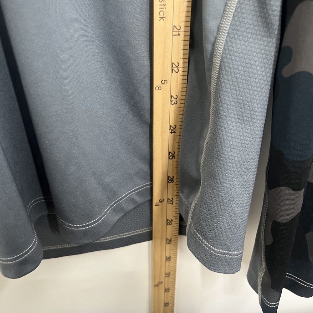 Simms SolarVent Hoodie Mens Med Gray Camo Long Sleeve Fishing Shirt UPF 50 Sun - Picture 10 of 12